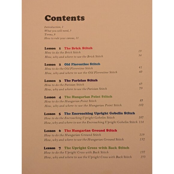 The New York Times Book of Needlepoint by Elaine Slater Hardcover 1973 Quadrangl - Picture 6 of 16